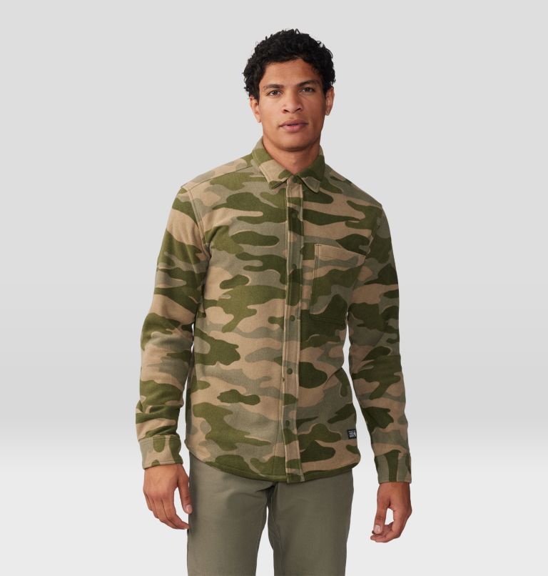 Men's Microchill Long Sleeve Shirt, Color: Trail Dust Trees Camo Print, image 5