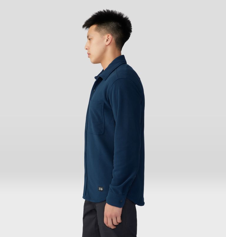 Thumbnail: Men's Microchill Long Sleeve Shirt, Color: Hardwear Navy, image 3