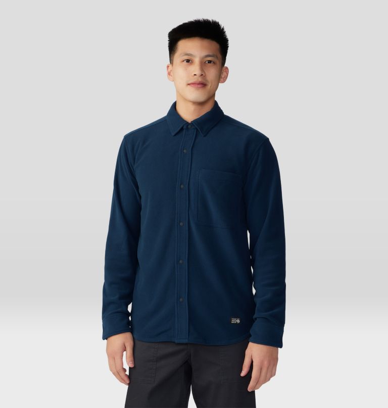 Men's Microchill Long Sleeve Shirt, Color: Hardwear Navy, image 6