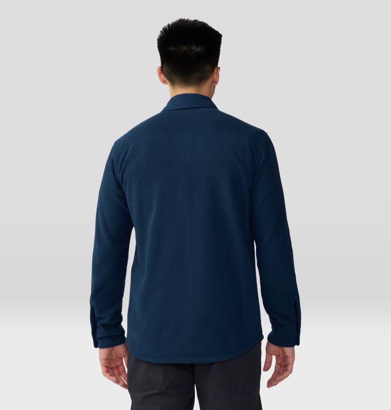 Thumbnail: Men's Microchill Long Sleeve Shirt, Color: Hardwear Navy, image 2