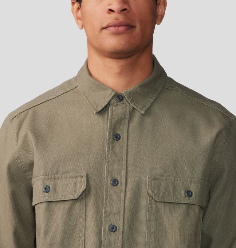 Men's Jackson Ridge Long Sleeve Shirt, Color: Stone Green, image 4