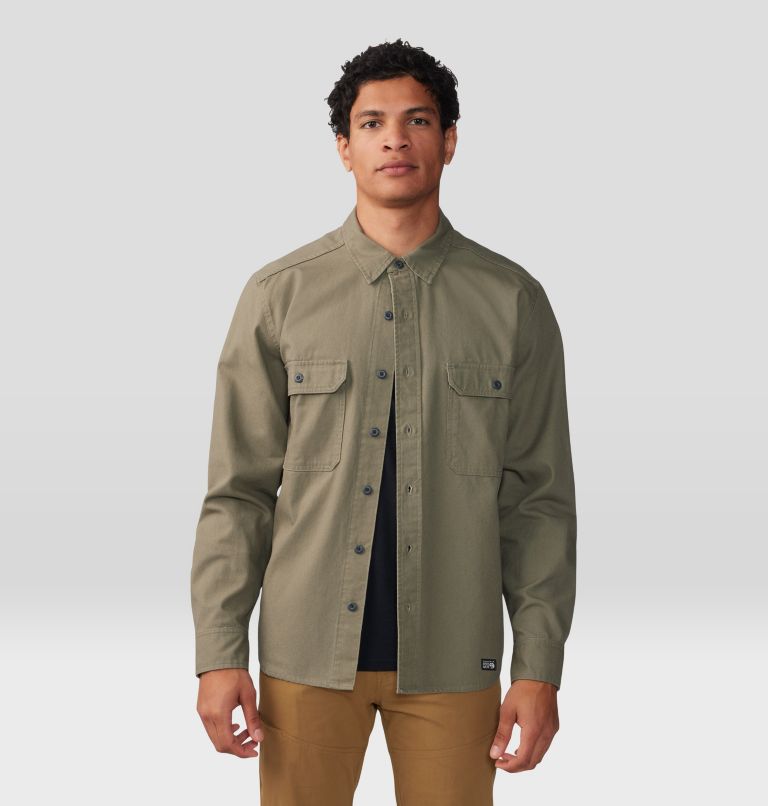 Thumbnail: Men's Jackson Ridge Long Sleeve Shirt, Color: Stone Green, image 7