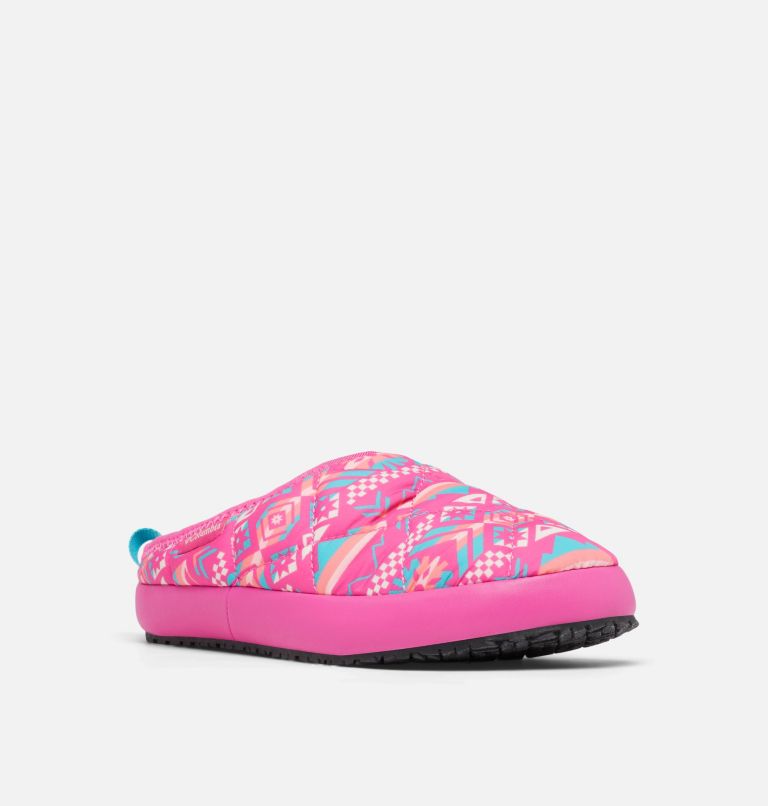 Big Kids' Omni-Heat Lazy Bend Camper Shoe, Color: Pink Ice, Geyser, image 2