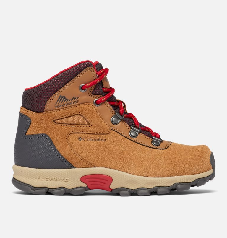 Little Kids' Newton Ridge Amped Boot, Color: Elk, Mountain Red, image 3