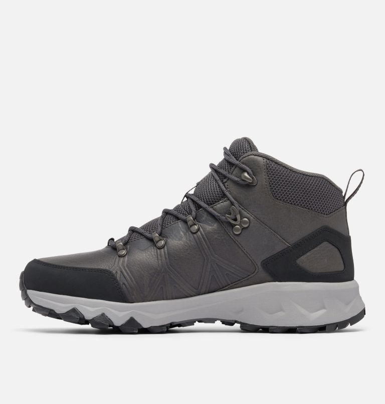 Men's Peakfreak II Mid OutDry Leather Shoe, Color: Ti Grey Steel, Dark Grey, image 6