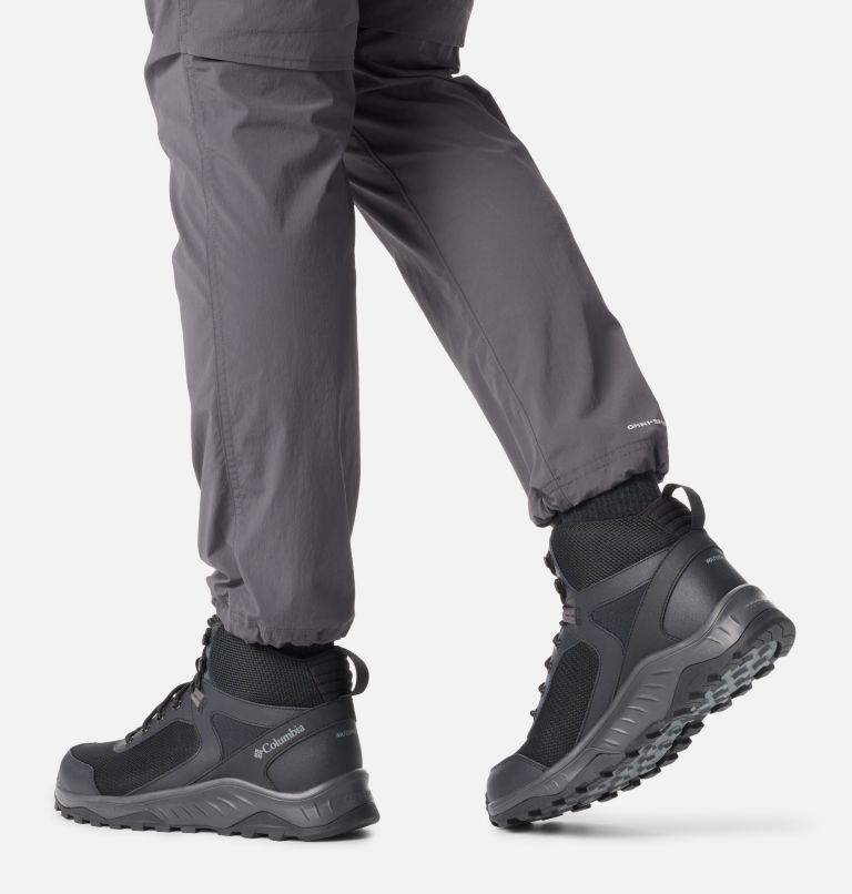 Thumbnail: Men's Trailstorm Ascend Mid Waterproof Shoe, Color: Black, Dark Grey, image 10