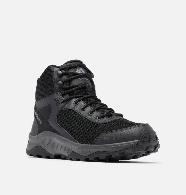 Men's Trailstorm Ascend Mid Waterproof Shoe, Color: Black, Dark Grey, image 2