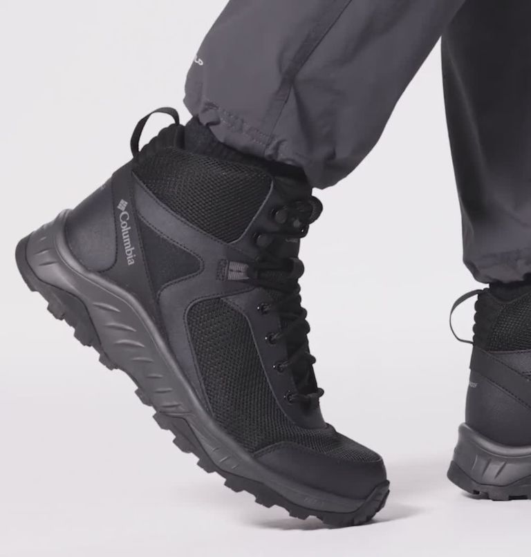 Men's Trailstorm Ascend Mid Waterproof Shoe, Color: Black, Dark Grey