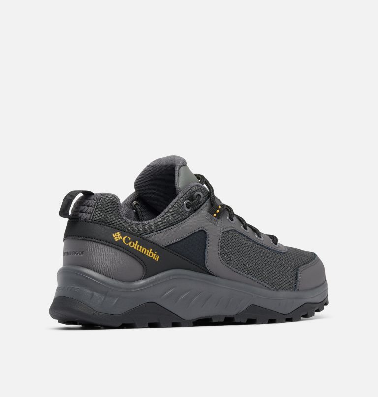 Men's Trailstorm Ascend Waterproof Hiking Shoes, Color: Dark Grey, Golden Yellow, image 9