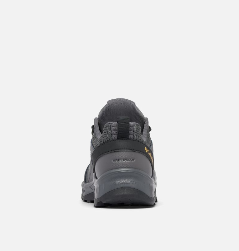Men's Trailstorm Ascend Waterproof Hiking Shoes, Color: Dark Grey, Golden Yellow, image 8