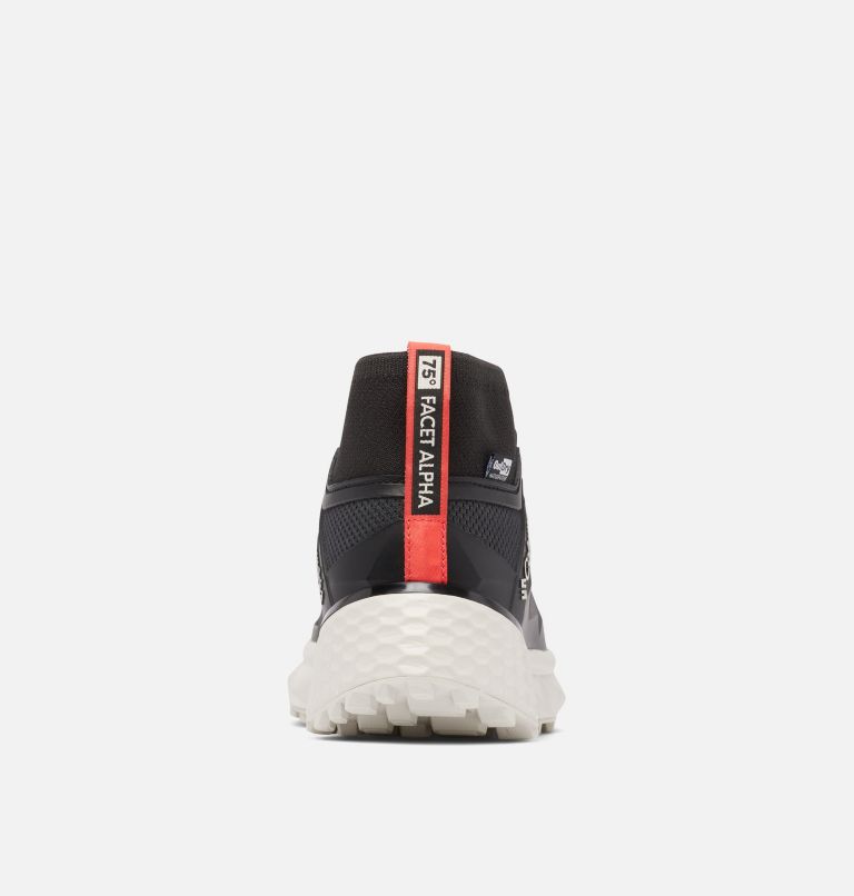 Zapatilla de senderismo impermeables y ligeras Facet 75 Alpha Outdry para mujer, Color: Black, Red Coral, image 2
