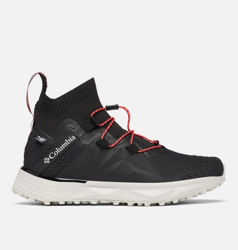 Zapatilla de senderismo impermeables y ligeras Facet 75 Alpha Outdry para mujer, Color: Black, Red Coral, image 3