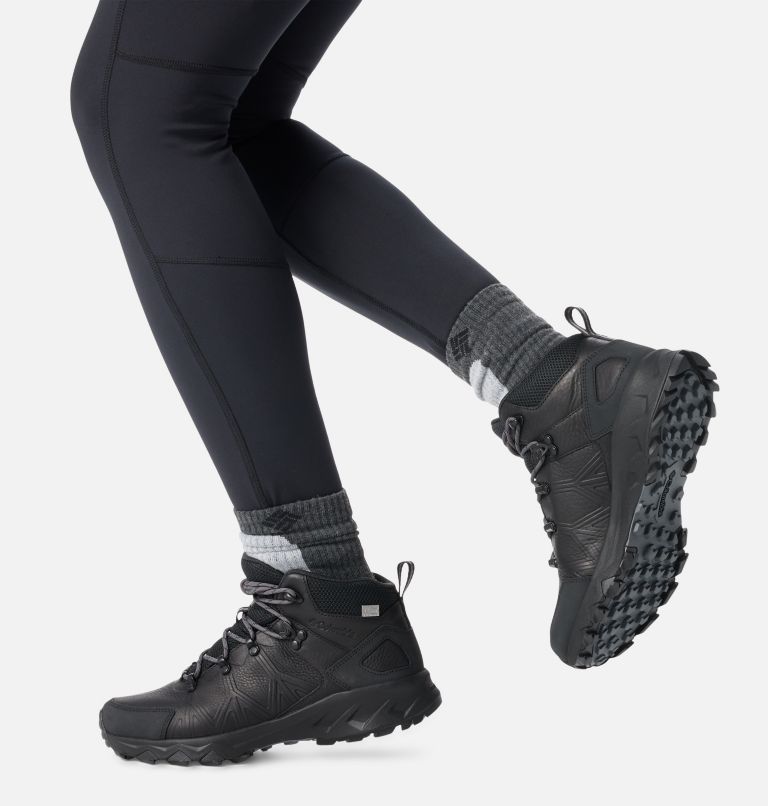 Women's Peakfreak II Mid OutDry Leather Shoe, Color: Black, Graphite, image 10