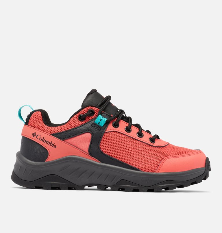 Women's Trailstorm Ascend Waterproof Shoe, Color: Red Coral, Bright Aqua, image 1