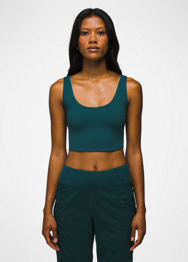 New Gym Tank Yoga Top Backless Zipper V-Neck Solid Green/Black