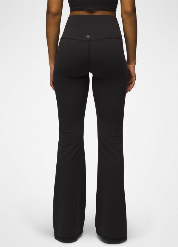 NE PEOPLE Women's Solid Basic Color Contrast Fold Over Flare Yoga Pants  [NEWP21]