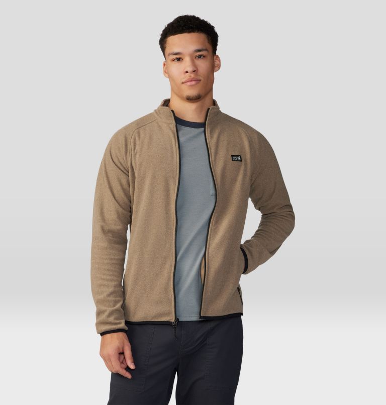 Thumbnail: Men's Microchill Full Zip Jacket, Color: Trail Dust Heather, image 6