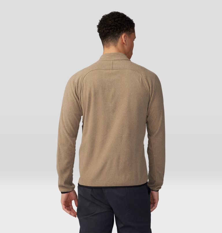 Manteau à fermeture éclair Microchill Homme, Color: Trail Dust Heather, image 2