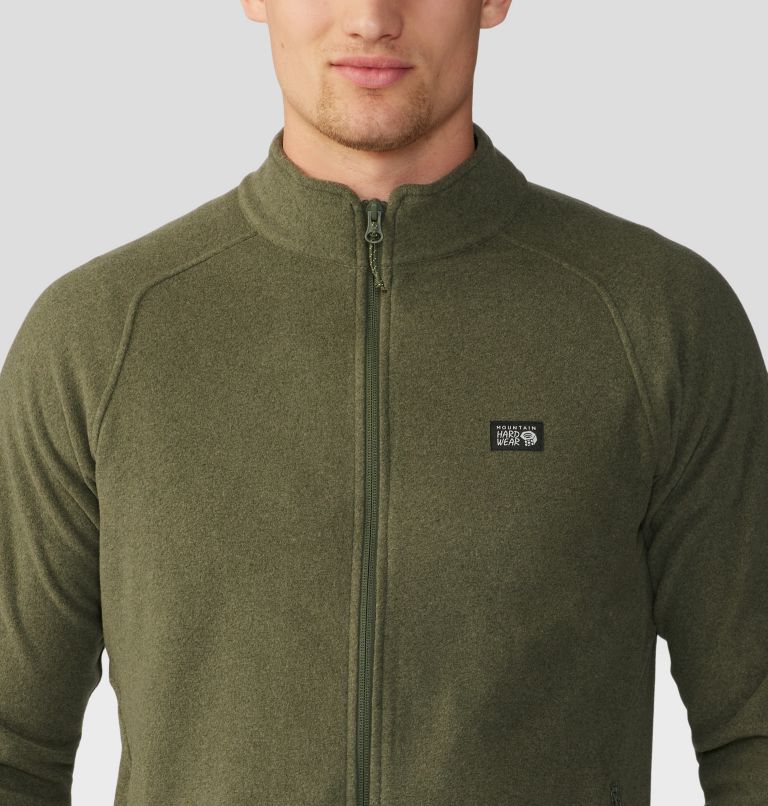 Thumbnail: Men's Microchill Full Zip Jacket, Color: Surplus Green Heather, image 4