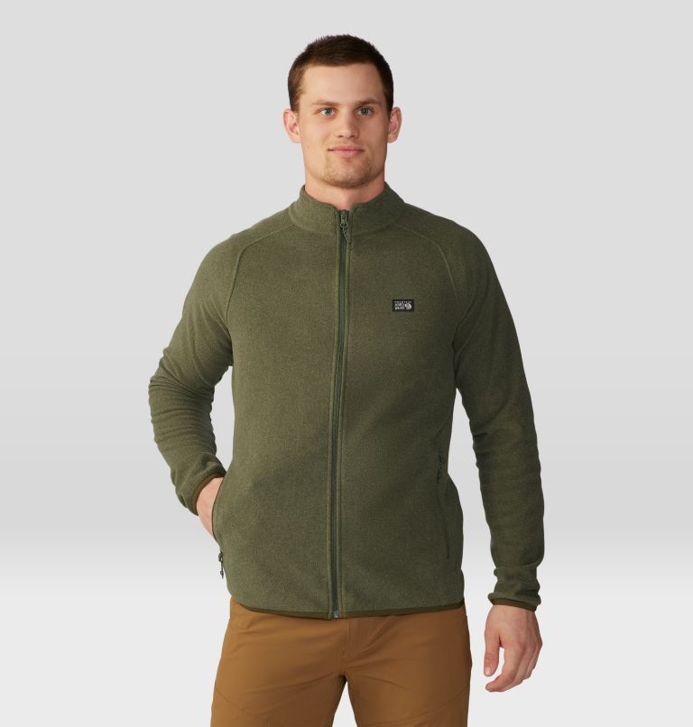 Men's Microchill Full Zip Jacket, Color: Surplus Green Heather, image 6