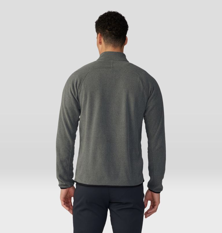 Thumbnail: Men's Microchill 1/4 Zip Pullover, Color: Foil Grey Heather, image 2