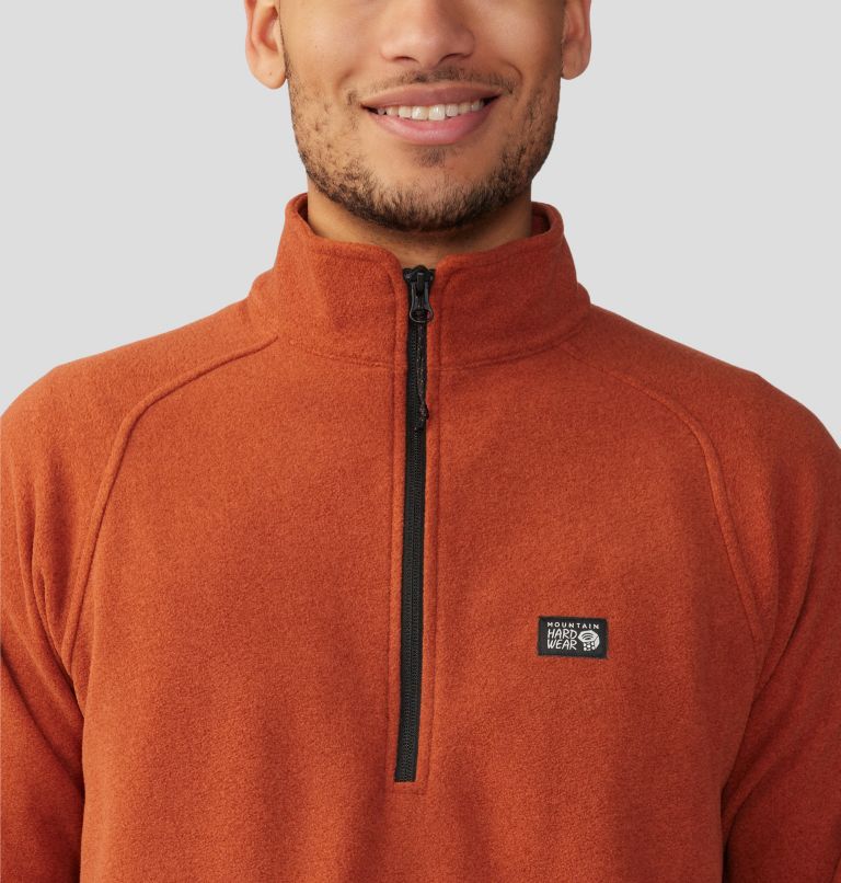 Men's Microchill 1/4 Zip Pullover, Color: Iron Oxide Heather, image 4