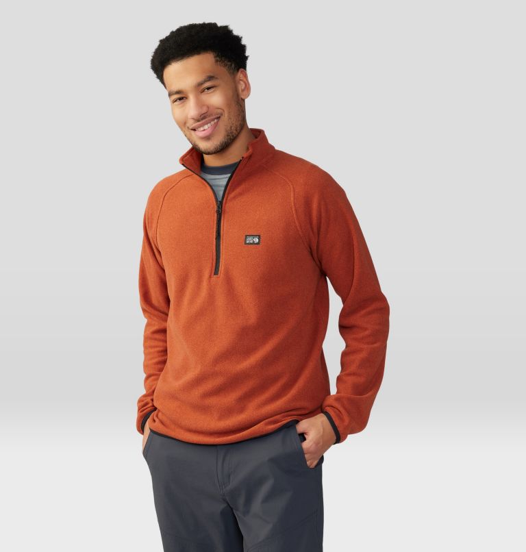 Men's Microchill 1/4 Zip Pullover, Color: Iron Oxide Heather, image 5
