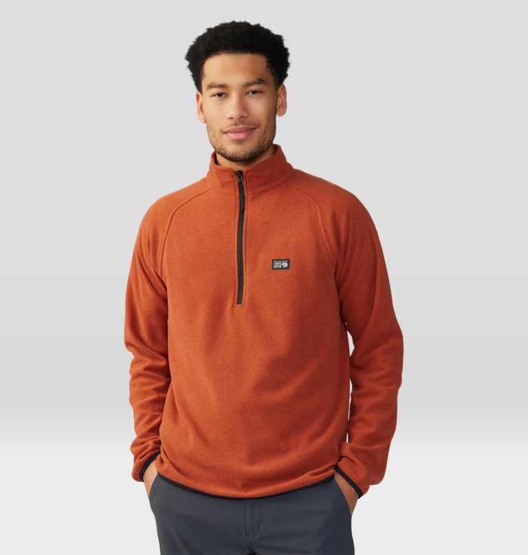 Men's Microchill 1/4 Zip Pullover, Color: Iron Oxide Heather, image 1