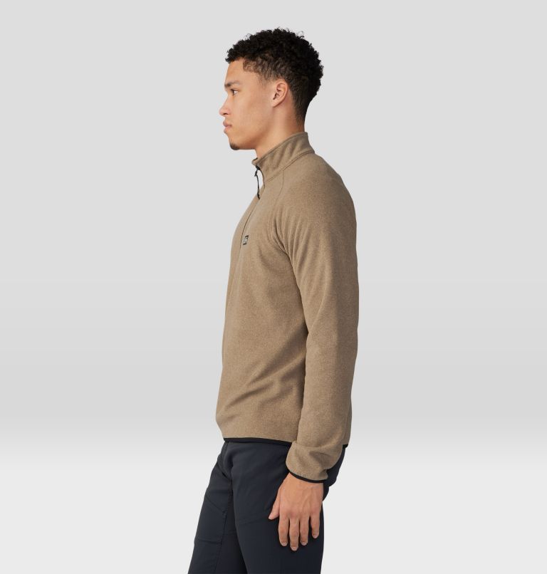 Chandail avec fermeture éclair 1/4 Microchill Homme, Color: Trail Dust Heather, image 3