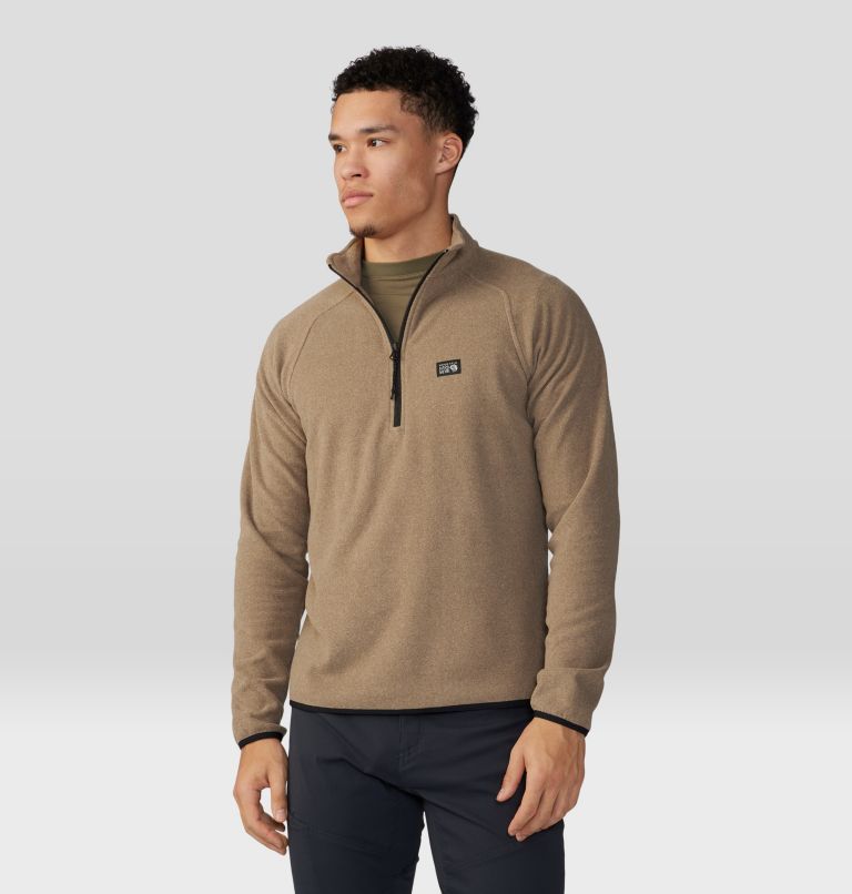 Chandail avec fermeture éclair 1/4 Microchill Homme, Color: Trail Dust Heather, image 5