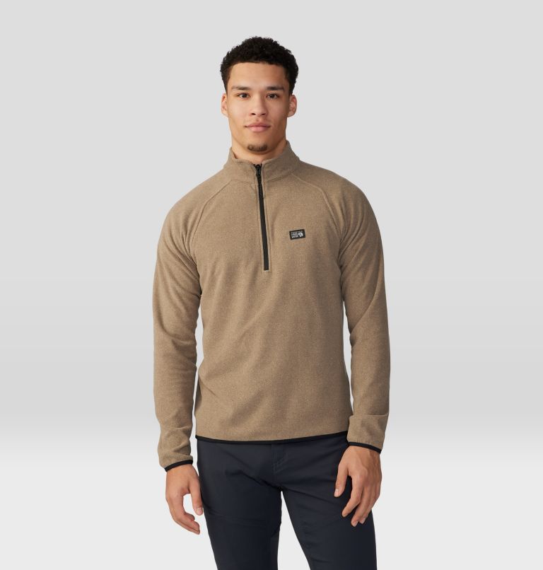 Men's Microchill 1/4 Zip Pullover, Color: Trail Dust Heather, image 1