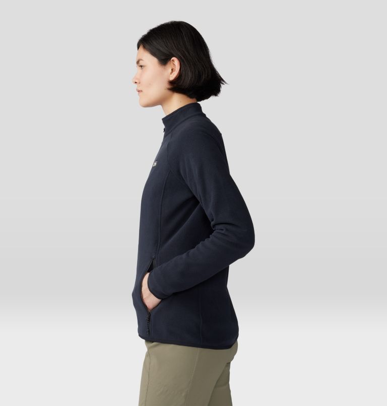 Women's Microchill Full Zip Jacket, Color: Black, image 3