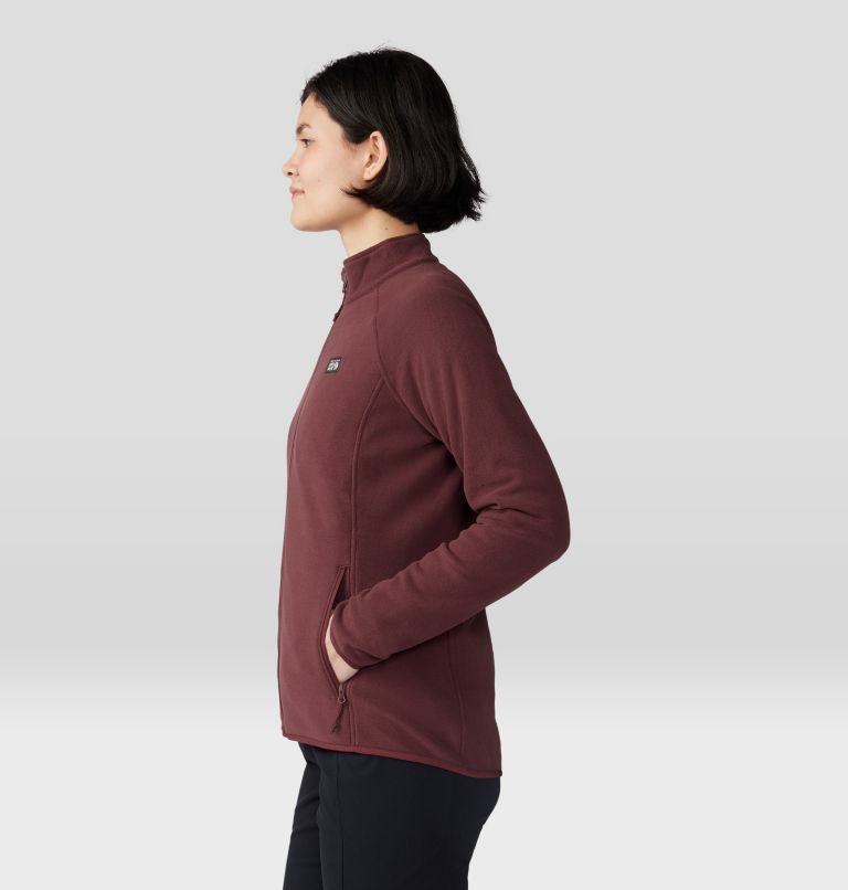 Women's Microchill Full Zip Jacket, Color: Washed Raisin, image 3