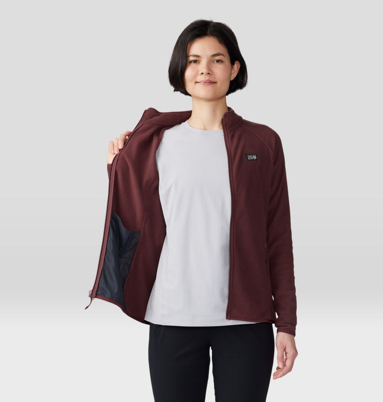 Women's Microchill Full Zip Jacket, Color: Washed Raisin, image 5