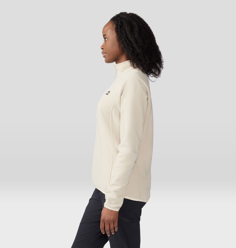 Women's Microchill 1/4 Zip Pullover, Color: Wild Oyster Heather, image 3
