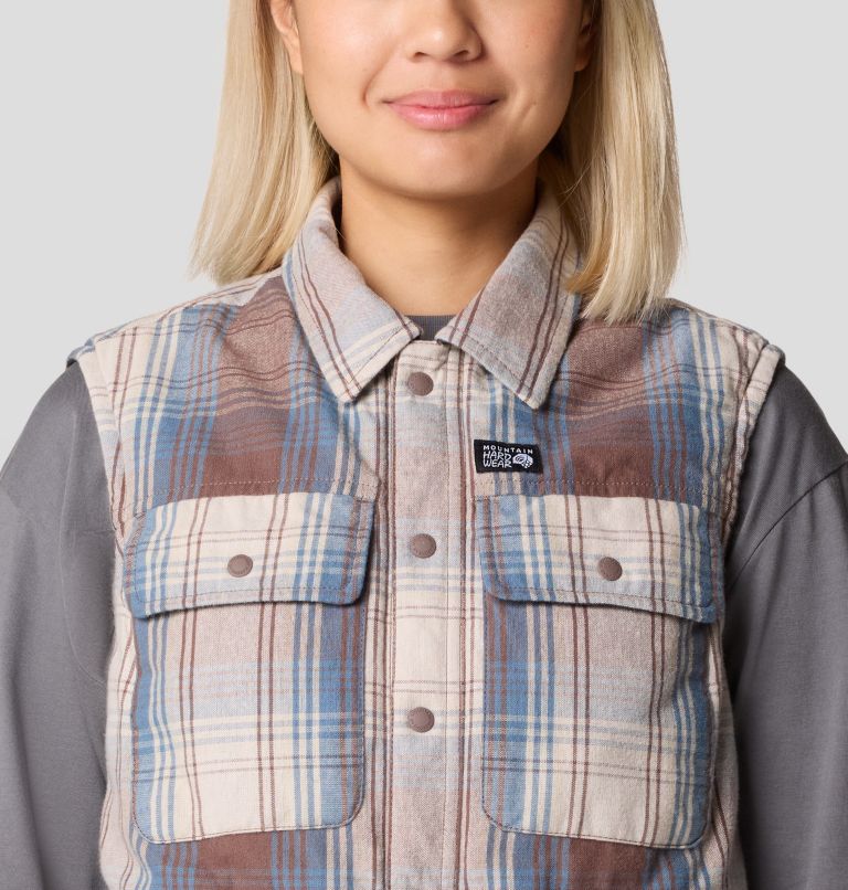 Women's Dolores Insulated Flannel Vest, Color: Choss Starlights Plaid, image 4