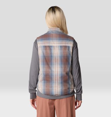 Women's Dolores Insulated Flannel Vest, Color: Choss Starlights Plaid, image 6