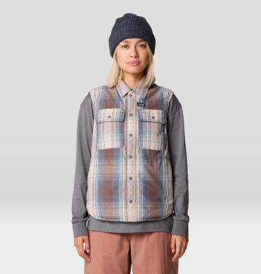 Women's Dolores Insulated Flannel Vest, Color: Choss Starlights Plaid, image 5