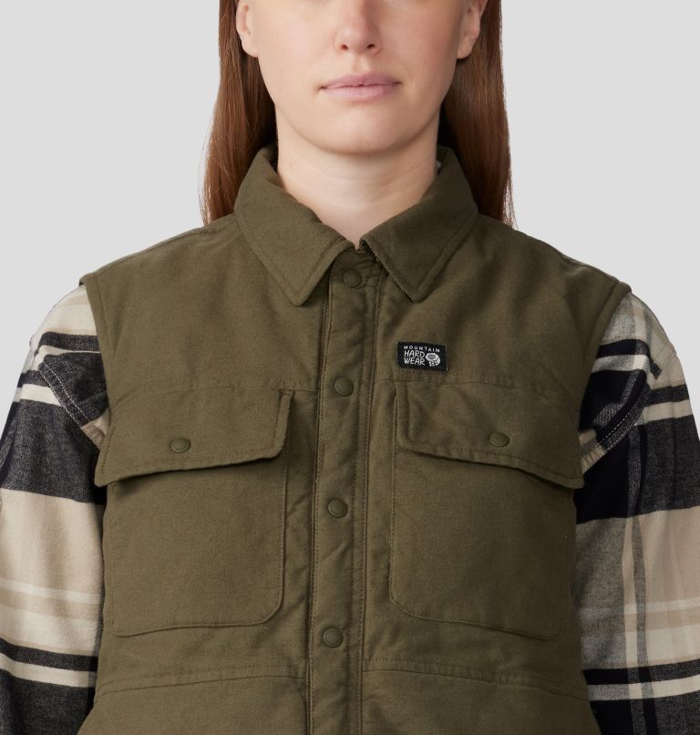 Thumbnail: Women's Dolores Insulated Flannel Vest, Color: Dark Pine, image 4