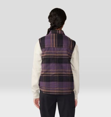 Women's Dolores Insulated Flannel Vest, Color: Blurple, image 18