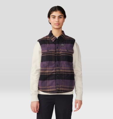 Women's Dolores Insulated Flannel Vest, Color: Blurple, image 17