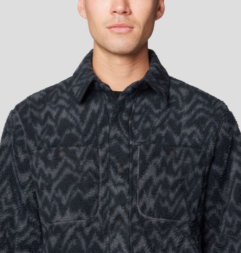Men's HiCamp Shacket, Color: Volcanic Peaks XL Print, image 5