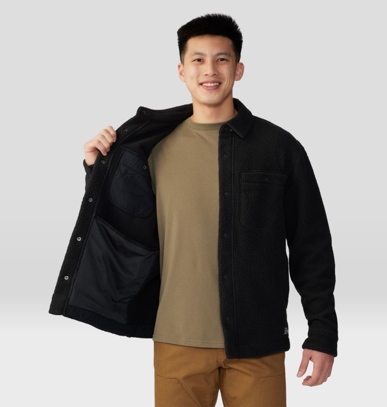 Men's HiCamp Shacket, Color: Black, image 5