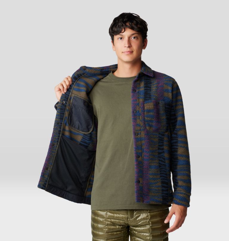 Men's HiCamp Shacket, Color: Ridgeline Ridge Stripe Print, image 5
