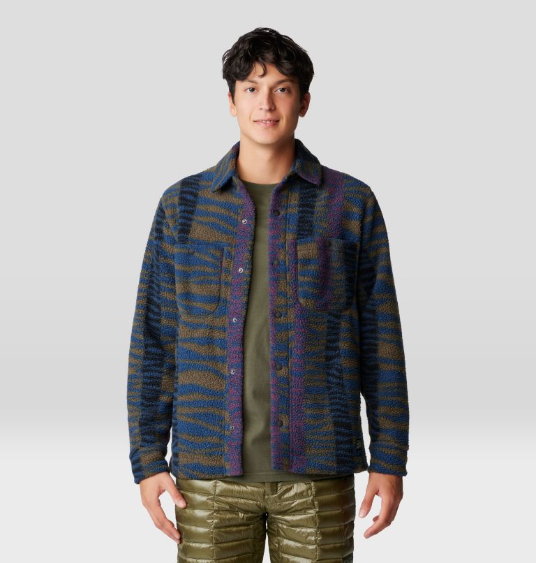 Men's HiCamp Shacket, Color: Ridgeline Ridge Stripe Print, image 6