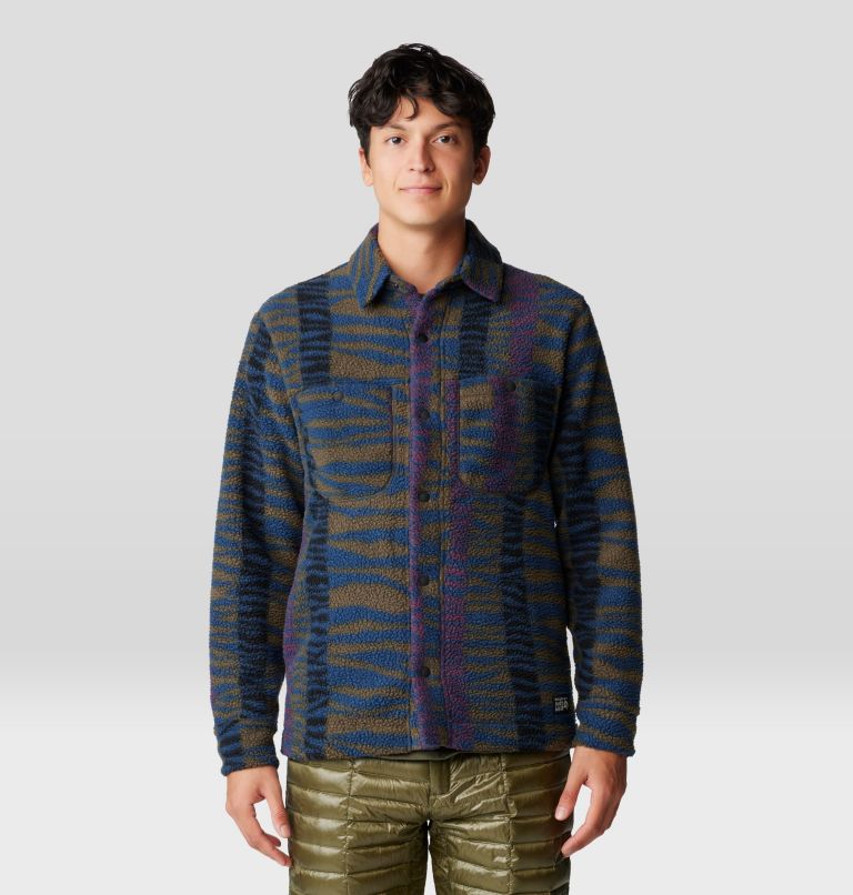 Men's HiCamp Shacket, Color: Ridgeline Ridge Stripe Print, image 7