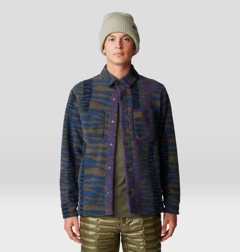 Men's HiCamp Shacket, Color: Ridgeline Ridge Stripe Print, image 8
