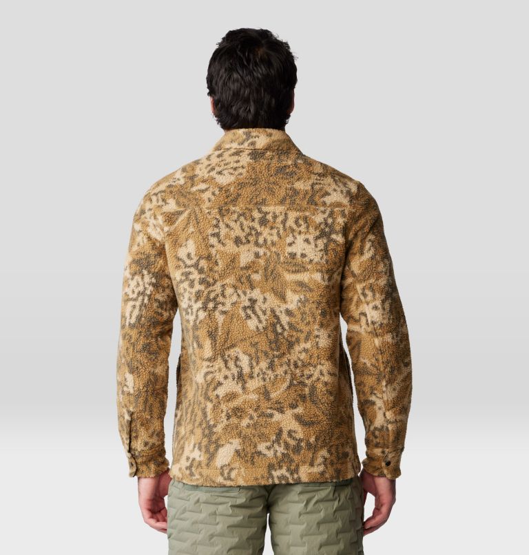 Men's HiCamp Shacket, Color: Corozo Nut Forest Floor Print, image 2