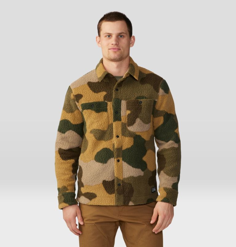 Mens on sale camo shacket