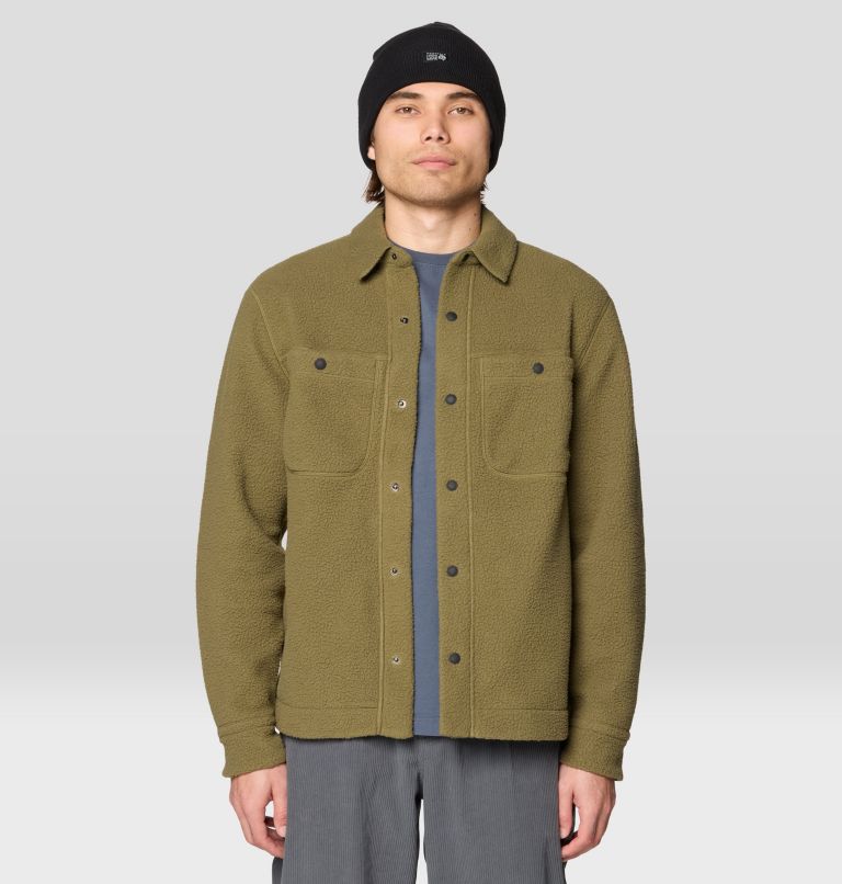 Men's HiCamp Shacket, Color: Combat Green, image 4